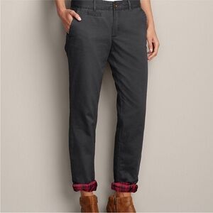 Eddie Bauer Stretch Flannel Lined Pants - Size 16 tall